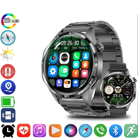 שעון חכם HUAWEI GT5 Pro – עם GPS, NFC ומסך AMOLED חד

