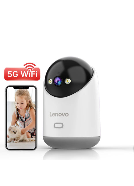 מצלמת אבטחה חכמה 5MP של לנובו – שליטה מרחוק מהטלפון

