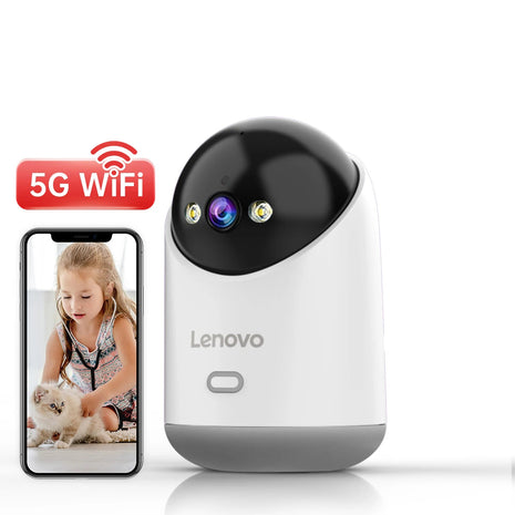 מצלמת אבטחה חכמה 5MP של לנובו – שליטה מרחוק מהטלפון

