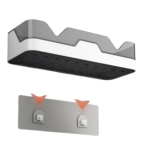 מדף תלייה לאמבטיה ולמטבח ללא קידוח – פתרון התקנה נוח ויעיל