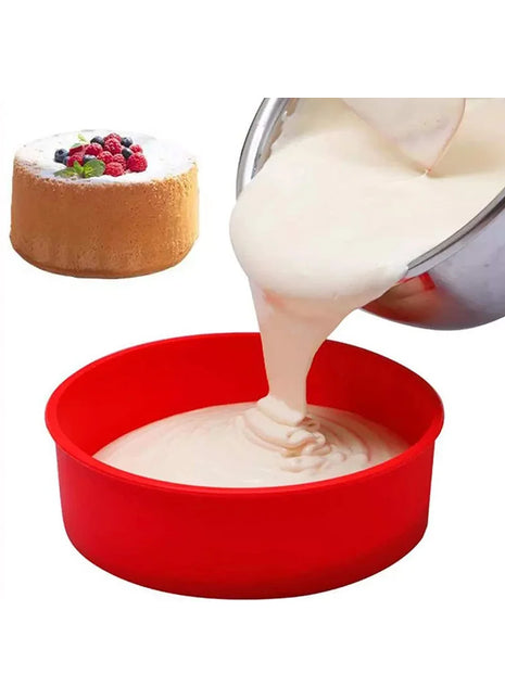 תבנית סיליקון עגולה לאפייה ביתית מקצועית
