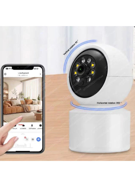 מצלמת אבטחה שיאומי 360° – ווב 4K עם חיישן תנועה ובקרת לילה

