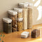 These modular storage containers are perfect for keeping your pantry and countertop organized while preserving food freshness.

