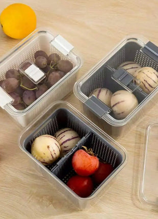 Choose from four sizes to suit your storage needs, from small to extra-large, each designed to optimize space in your fridge.

