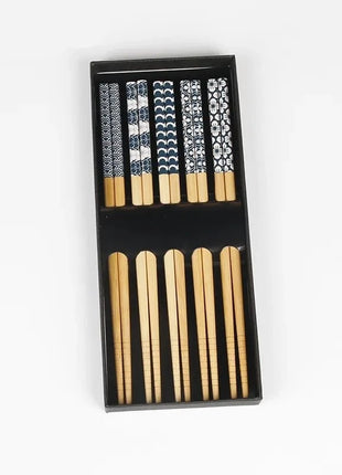 a set of chopsticks with a natural bamboo finish that complements any dining setting.