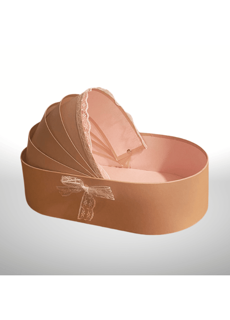 Perfect for hosting events, this stylish cradle-shaped box is available in turquoise or pink.

