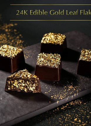 Make your fine dishes stand out with the elegance of gold flakes.

