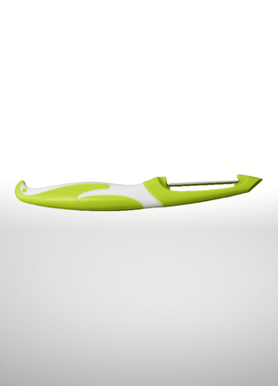The peeler’s handle is designed for a comfortable grip, making it easier to peel for longer periods without discomfort.

