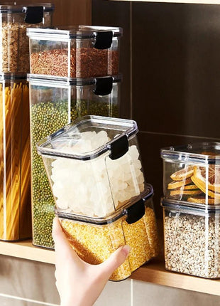With a range of sizes, these containers fit all your storage needs, from small items to bulk goods. Stackable design helps maximize space.

