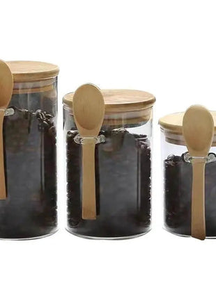 Made from durable and transparent glass, these jars allow you to easily see what’s inside.

