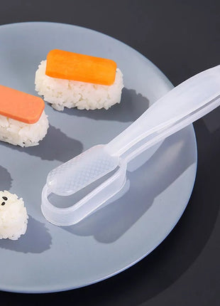 Craft round and firm rice pieces topped with your choice of ingredients.

