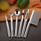 An essential set for professional fruit carving and creative fruit presentations.

