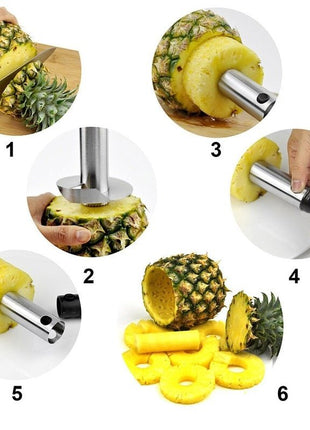  Ideal for both home and professional use, this tool makes pineapple slicing quick and easy.