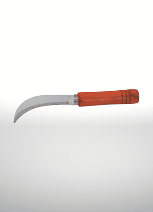 A sharp, precise knife designed for intricate fruit carving. Available with either a wooden or plastic handle for comfort.

