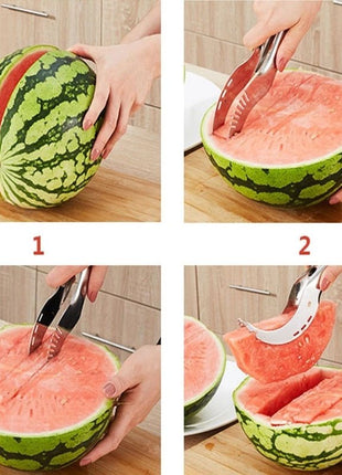 Speed up your fruit preparation with this fast and efficient watermelon slicer.

