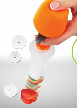 Easily cut fruits and veggies into star shapes with this handy kitchen tool